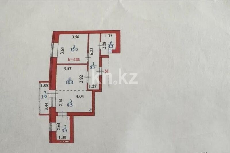Продажа 2-комнатной квартиры, 49.8 м² - Продажа двухкомнатных квартир в кирпичном доме в Астане - страница 58 фото 5 из 5