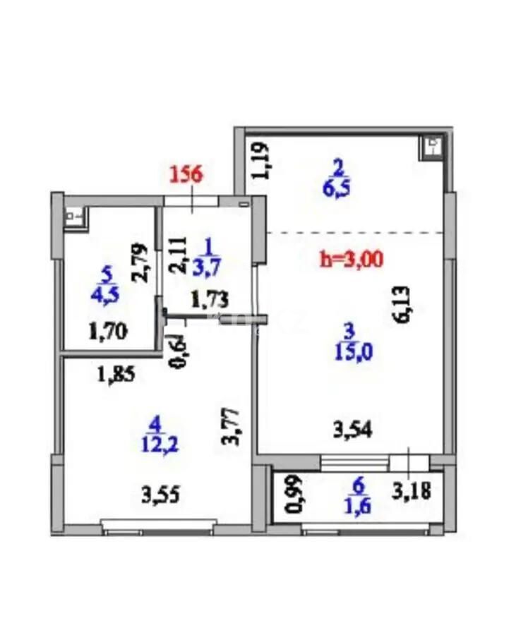 Продажа 2-комнатной квартиры, 43.5 м² - Продажа двухкомнатных квартир в блочном доме в Астане - страница 59 фото 1 из 1