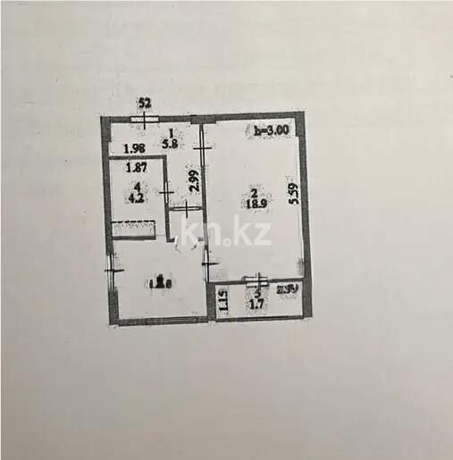 Продажа 1-комнатной квартиры, 40.3 м² - Продажа однокомнатных квартир в р-не Нура Астаны - страница 19 фото 1 из 1