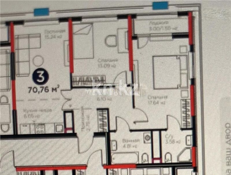 Продажа 3-комнатной квартиры, 71 м² - Продажа квартир в Казахстане - страница 150 фото 1 из 1