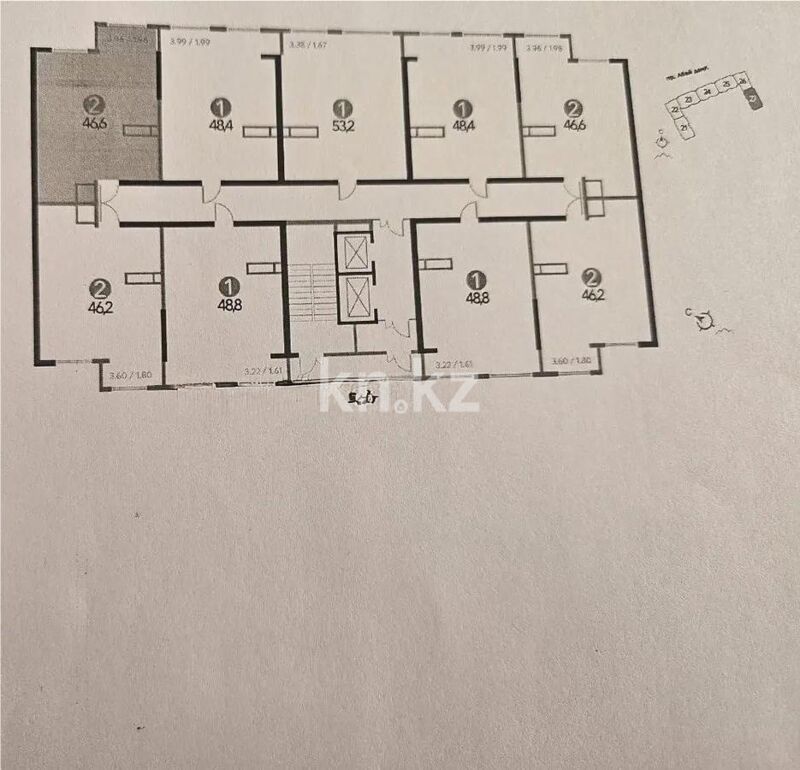 Продажа 2-комнатной квартиры, 46.6 м² - Продажа двухкомнатных квартир в монолитно-каркасном доме в Алматы - страница 13 фото 2 из 2