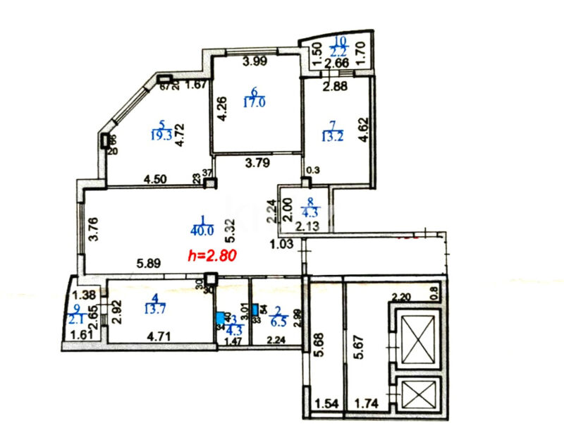 Продажа 4-комнатной квартиры, 122 м² - Продажа квартир в Караганде - страница 157 фото 27 из 32