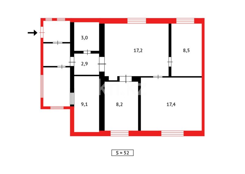 Продажа 4-комнатного дома, 51.3 м² - Продажа домов, коттеджей в Казахстане - страница 13 фото 8 из 8