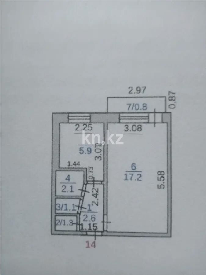 Продажа 1-комнатной квартиры, 31 м² - Продажа однокомнатных квартир в Майкудуке Караганды - страница 6 фото 1 из 1