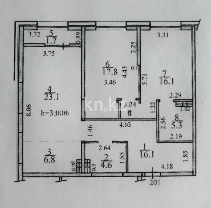 Продажа 3-комнатной квартиры, 91.5 м² - Продажа квартир в Казахстане - страница 24 фото 3 из 3