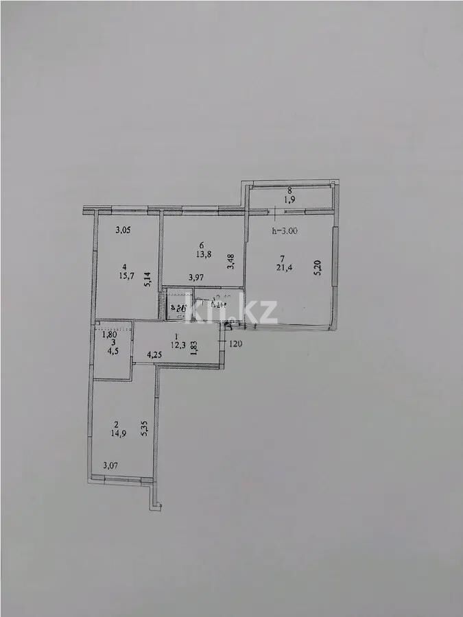 Продажа 3-комнатной квартиры, 86.6 м² - Продажа квартир в Казахстане - страница 88 фото 1 из 1