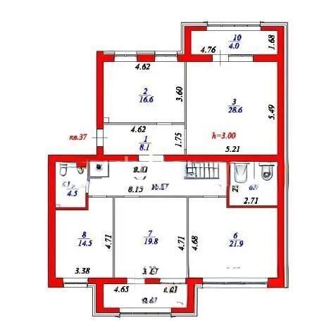 Продажа 4-комнатной квартиры, 143.2 м² - Продажа четырехкомнатных квартир в кирпичном доме в Казахстане - страница 8 фото 1 из 1