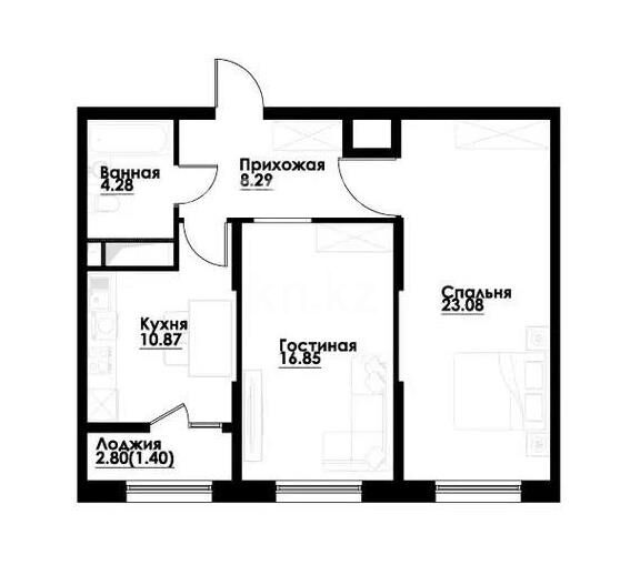 Продажа 2-комнатной квартиры, 64.7 м² - Продажа квартир от собственников в Алматы - страница 46 фото 1 из 1