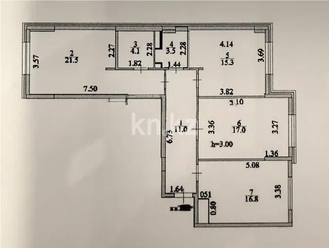 Продажа 3-комнатной квартиры, 89.2 м² - Продажа квартир в монолитно-каркасном доме в Астане - страница 73 фото 8 из 8