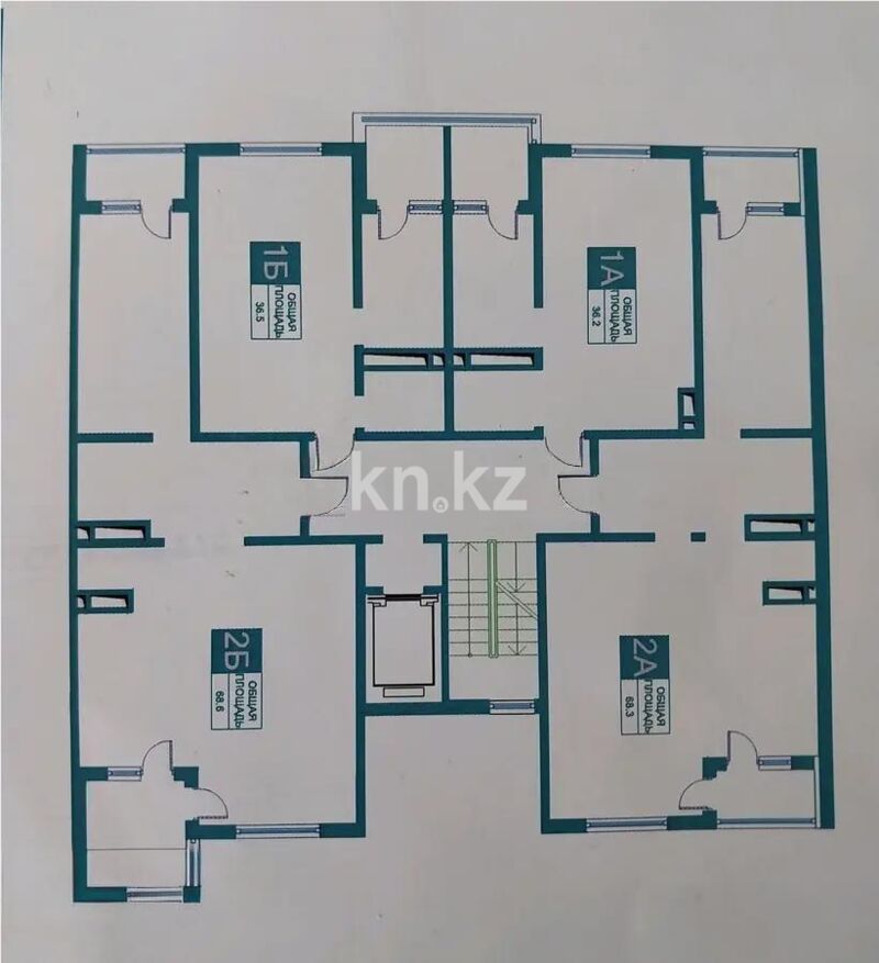 Продажа 2-комнатной квартиры, 71.2 м² - Продажа квартир в монолитно-каркасном доме в Алматы - страница 18 фото 1 из 1