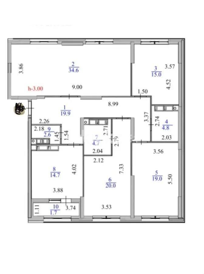 Продажа 4-комнатной квартиры, 137 м² - Продажа квартир в блочном доме в Казахстане - страница 3 фото 10 из 10