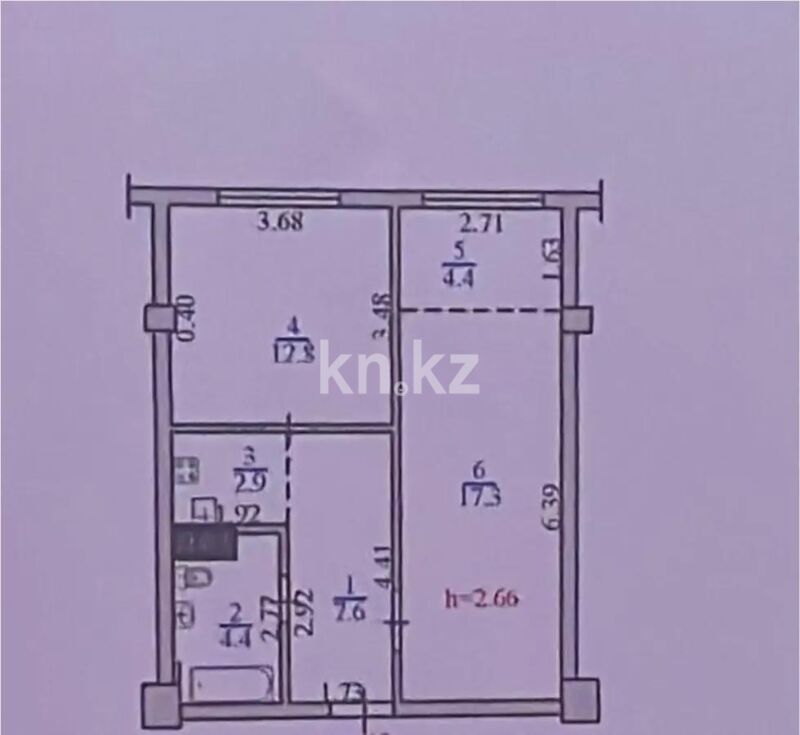 Продажа 2-комнатной квартиры, 51.9 м² - Недвижимость в Алматы - страница 25 фото 6 из 6