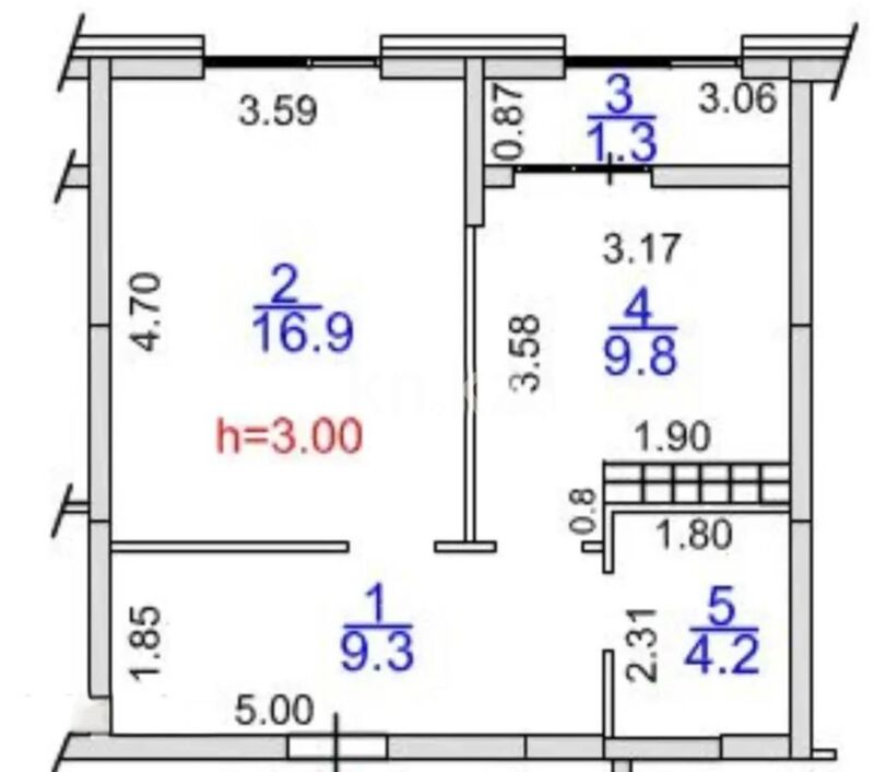 Продажа 2-комнатной квартиры, 42 м² - Продажа двухкомнатных квартир в Алмалинском р-не Алматы - страница 22 фото 1 из 1