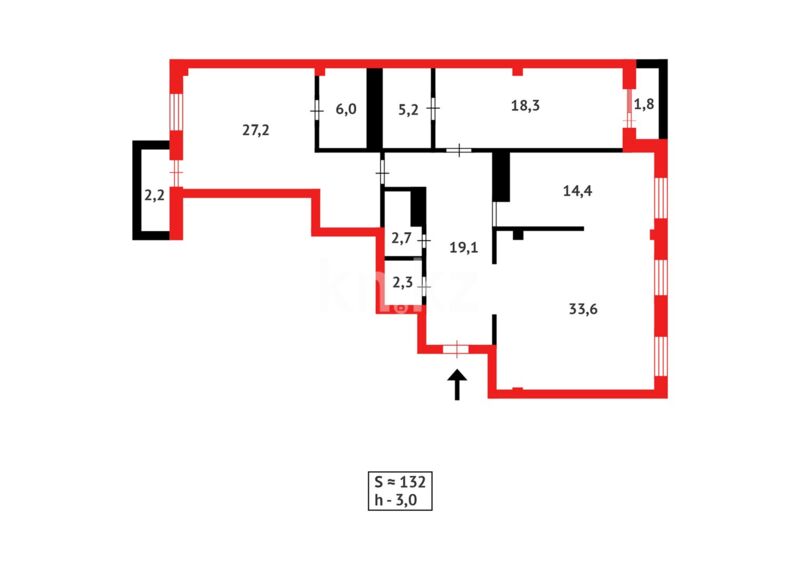 Продажа 3-комнатной квартиры, 131.8 м² - Продажа квартир в Казахстане - страница 122 фото 31 из 31