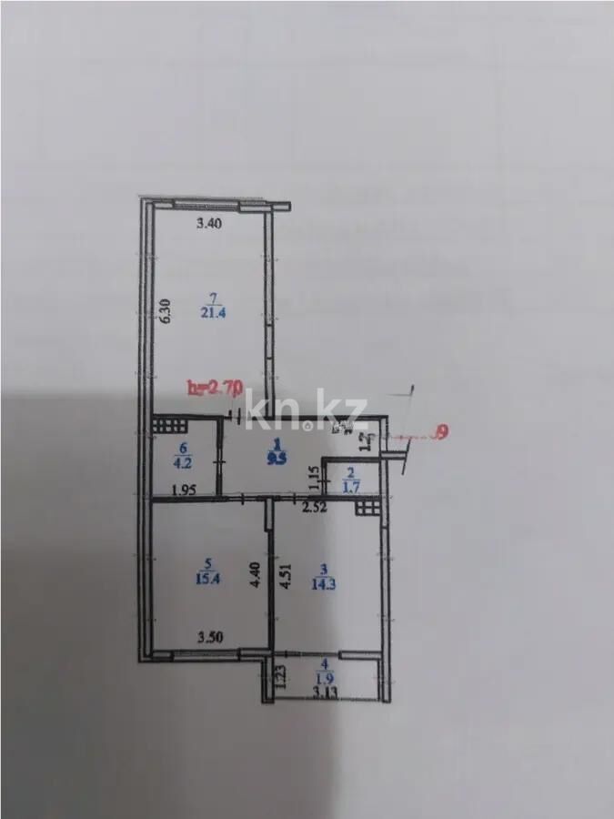 Продажа 2-комнатной квартиры, 68.4 м² - Продажа двухкомнатных квартир от собственников в Алматы - страница 15 фото 6 из 6