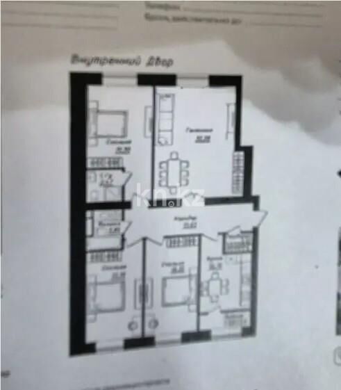Продажа 4-комнатной квартиры, 123.4 м² - Продажа четырехкомнатных квартир в кирпичном доме в Казахстане - страница 16 фото 1 из 1