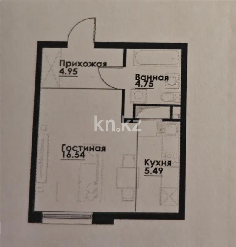 Продажа 1-комнатной квартиры, 32 м² - Продажа однокомнатных квартир в Алатауском р-не Алматы - страница 18 фото 3 из 3