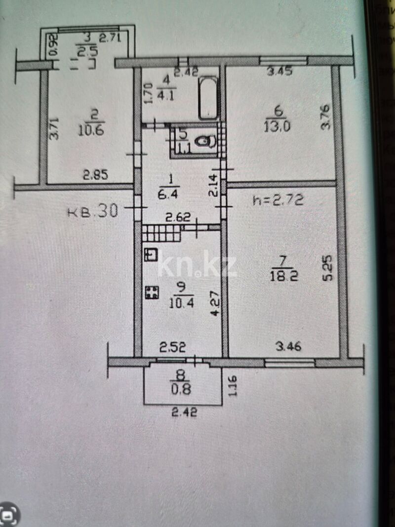 Продажа 3-комнатной квартиры, 67 м² - Продажа жилой и коммерческой недвижимости в Алматы фото 15 из 15