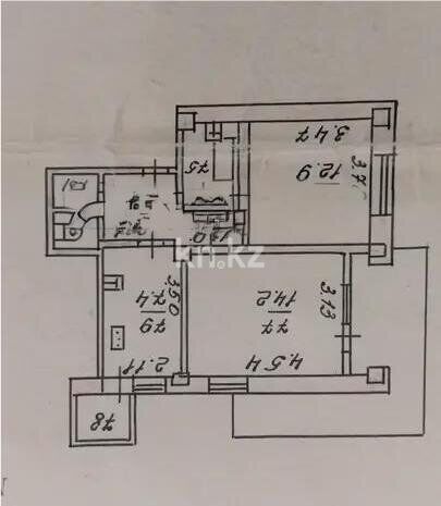 Продажа 2-комнатной квартиры, 48 м² - Продажа квартир от собственников в Алматы - страница 356 фото 3 из 3