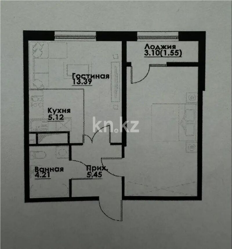 Продажа 2-комнатной квартиры, 50 м² - Продажа двухкомнатных квартир в Алатауском р-не Алматы - страница 31 фото 1 из 1