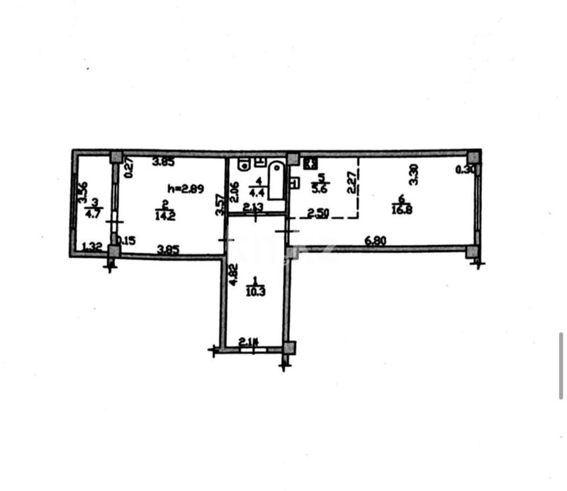 Продажа 2-комнатной квартиры, 56 м² - Продажа двухкомнатных квартир в Алматы - страница 4 фото 16 из 16