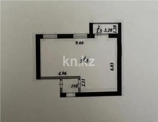 Продажа 2-комнатной квартиры, 57 м² - Продажа двухкомнатных квартир в Караганде - страница 2 фото 2 из 2