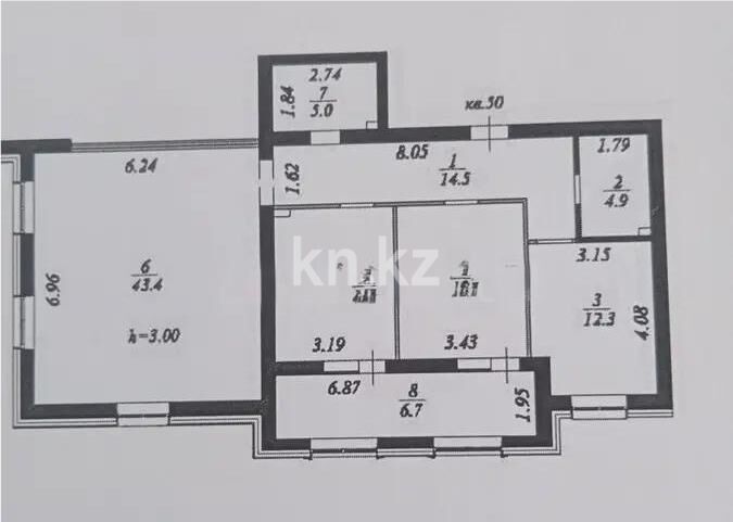 Продажа 4-комнатной квартиры, 114 м² - Продажа четырехкомнатных квартир в кирпичном доме в Казахстане - страница 7 фото 1 из 1