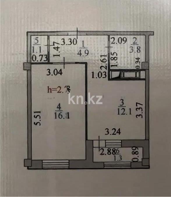 Продажа 1-комнатной квартиры, 40 м² - Продажа однокомнатных квартир в р-не Есиль Астаны - страница 16 фото 5 из 5