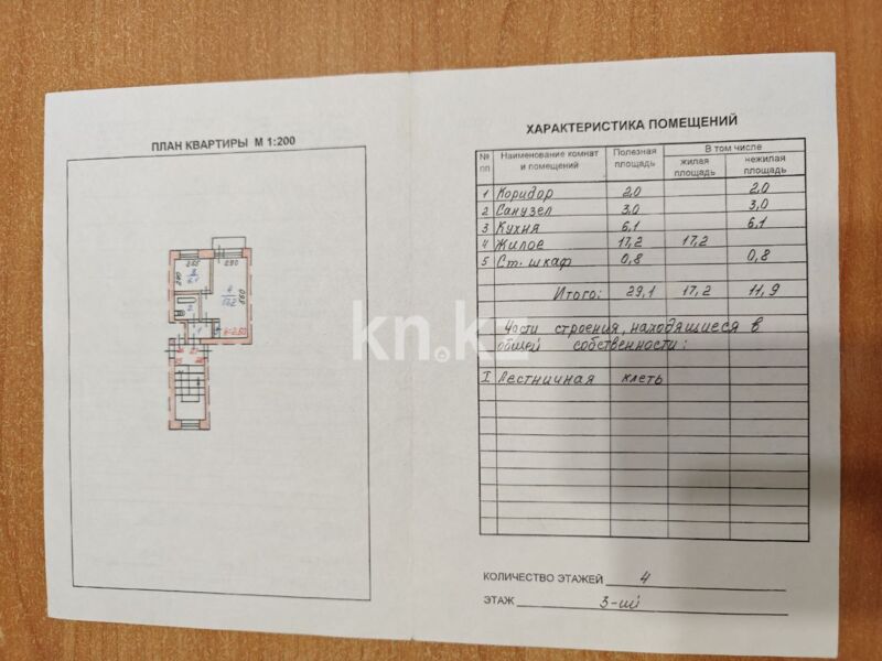 Продажа 1-комнатной квартиры, 30 м² - Продажа недвижимости в Сарани - страница 3 фото 3 из 8