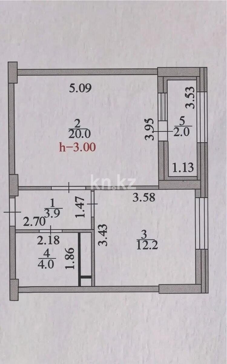 Продажа 1-комнатной квартиры, 42.1 м² - Продажа квартир в блочном доме в Казахстане - страница 28 фото 4 из 4