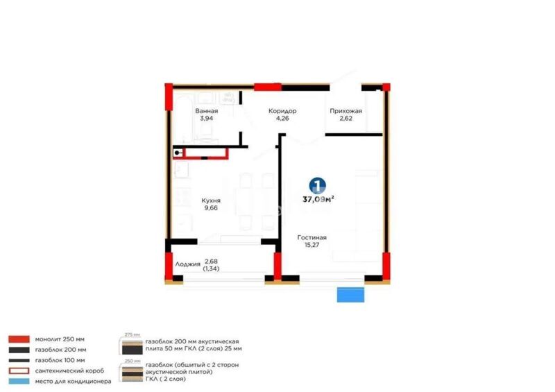 Продажа 2-комнатной квартиры, 37.5 м² - Продажа квартир в блочном доме в Астане - страница 137 фото 1 из 1