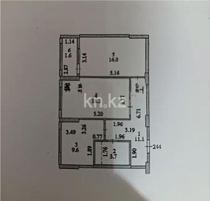 Продажа 2-комнатной квартиры, 58.2 м² - Продажа двухкомнатных квартир в блочном доме в Казахстане - страница 32 фото 3 из 3