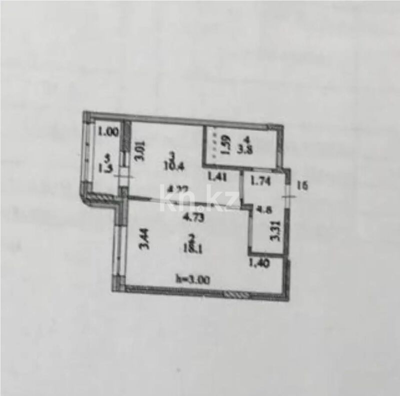Продажа 1-комнатной квартиры, 38.6 м² - Продажа квартир в Казахстане - страница 26 фото 2 из 2