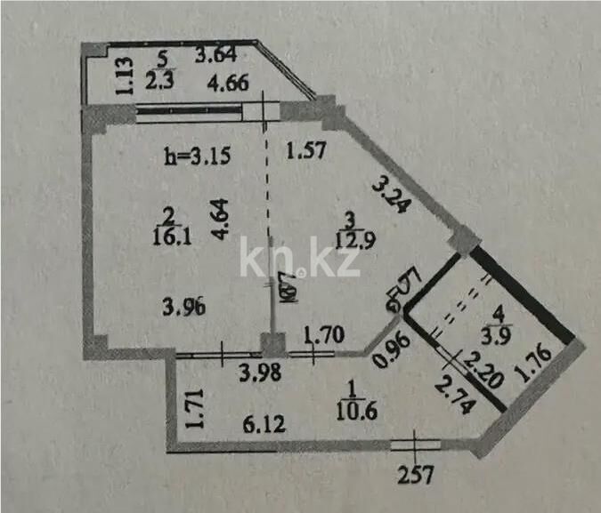 Продажа 1-комнатной квартиры, 46 м² - Продажа однокомнатных квартир в р-не Есиль Астаны - страница 10 фото 4 из 4