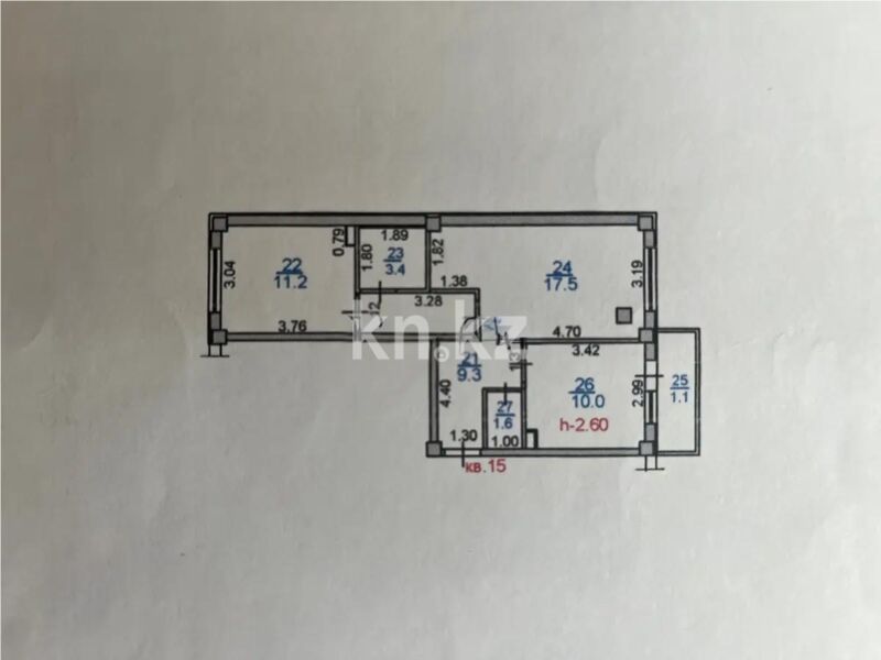 Продажа 2-комнатной квартиры, 54.1 м² - Продажа двухкомнатных квартир в Турксибском р-не Алматы - страница 13 фото 7 из 7