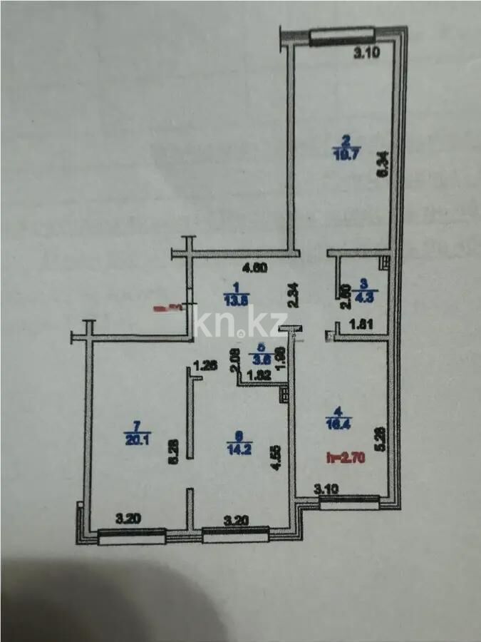 Продажа 3-комнатной квартиры, 92 м² - Продажа квартир в Казахстане - страница 12 фото 1 из 1