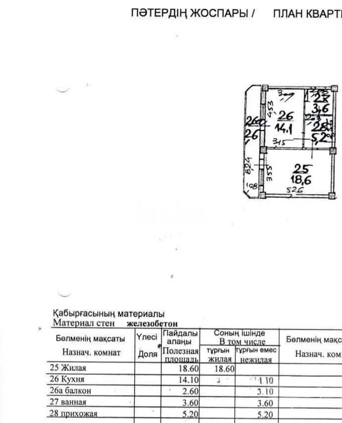 Продажа 1-комнатной квартиры, 44.1 м² - Продажа квартир в монолитно-каркасном доме в Казахстане - страница 20 фото 5 из 5