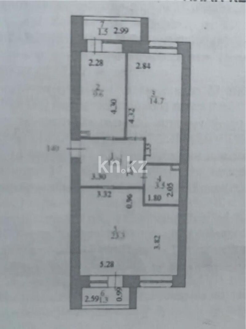 Продажа 2-комнатной квартиры, 62.1 м² - Продажа двухкомнатных квартир в р-не Есиль Астаны - страница 28 фото 1 из 1