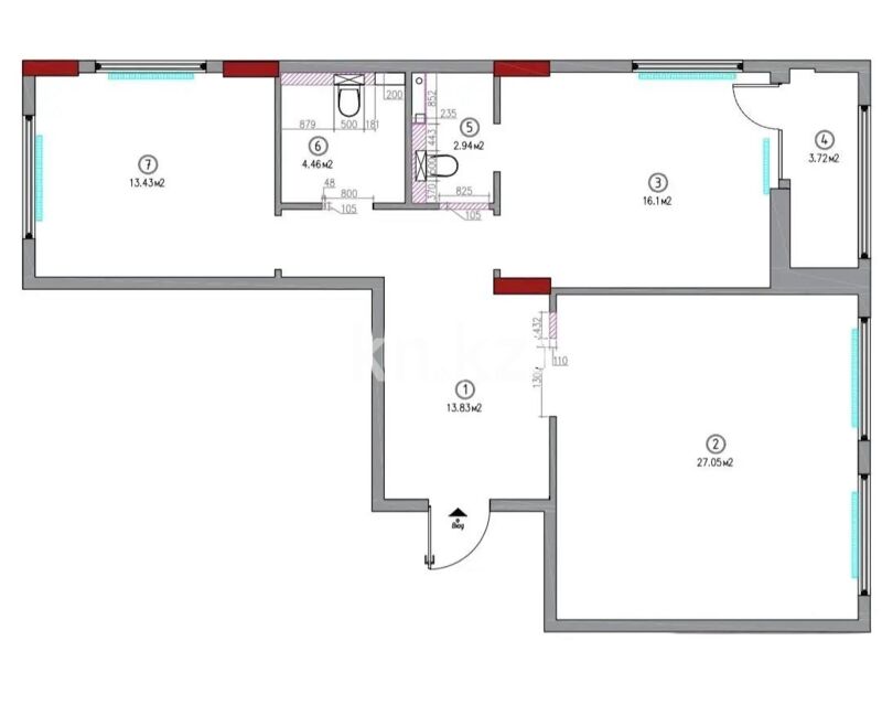 Продажа 3-комнатной квартиры, 79 м² - Продажа квартир в блочном доме в Астане - страница 117 фото 1 из 1