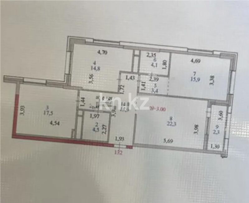 Продажа 3-комнатной квартиры, 100 м² - Продажа трехкомнатных квартир от собственников в Казахстане - страница 10 фото 7 из 7