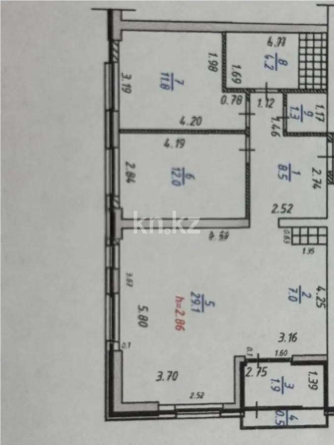 Продажа 3-комнатной квартиры, 76.3 м² - Продажа трехкомнатных квартир в Бостандыкском р-не Алматы - страница 8 фото 4 из 4
