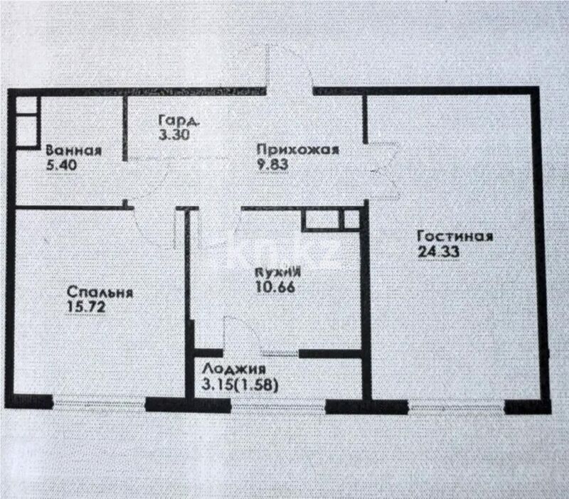 Продажа 2-комнатной квартиры, 70.82 м² - Продажа квартир в Казахстане - страница 7 фото 1 из 1