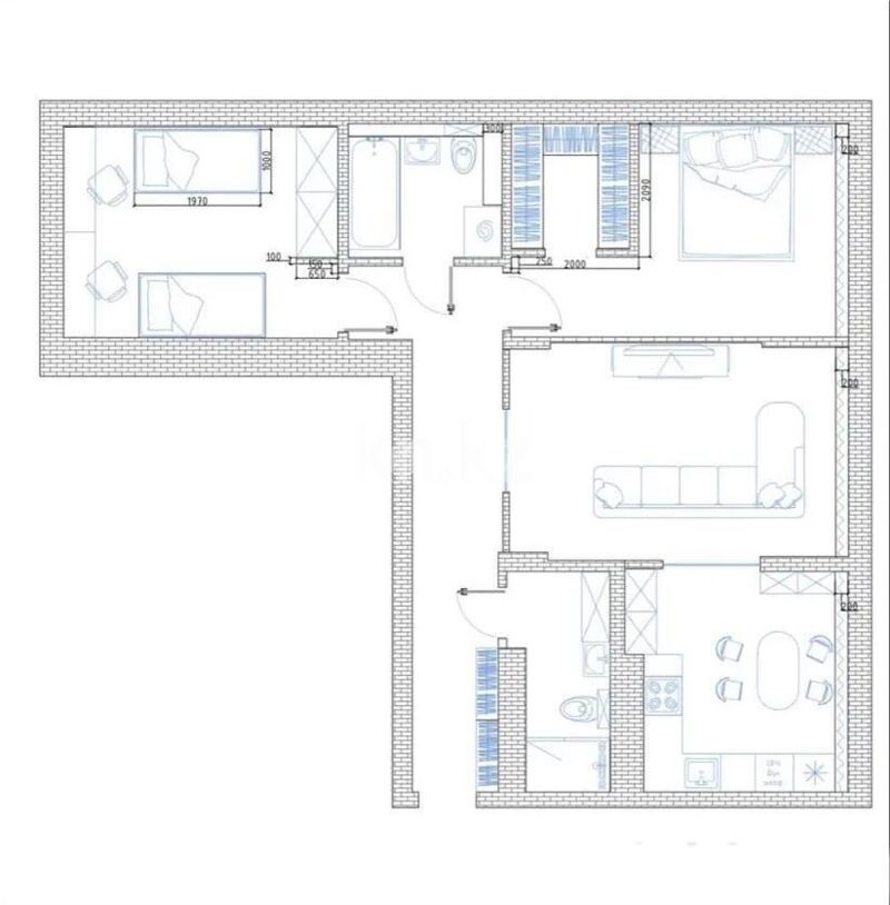 Продажа 3-комнатной квартиры, 90 м² - Продажа трехкомнатных квартир в Наурызбайском р-не Алматы - страница 17 фото 8 из 8