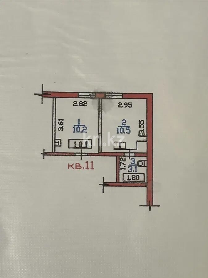 Продажа 1-комнатной квартиры, 23.8 м² - Продажа однокомнатных квартир в кирпичном доме в Алматы - страница 12 фото 4 из 4