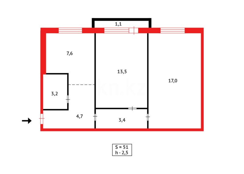 Продажа 2-комнатной квартиры, 51 м² - Продажа недвижимости в Караганде - страница 8 фото 10 из 10