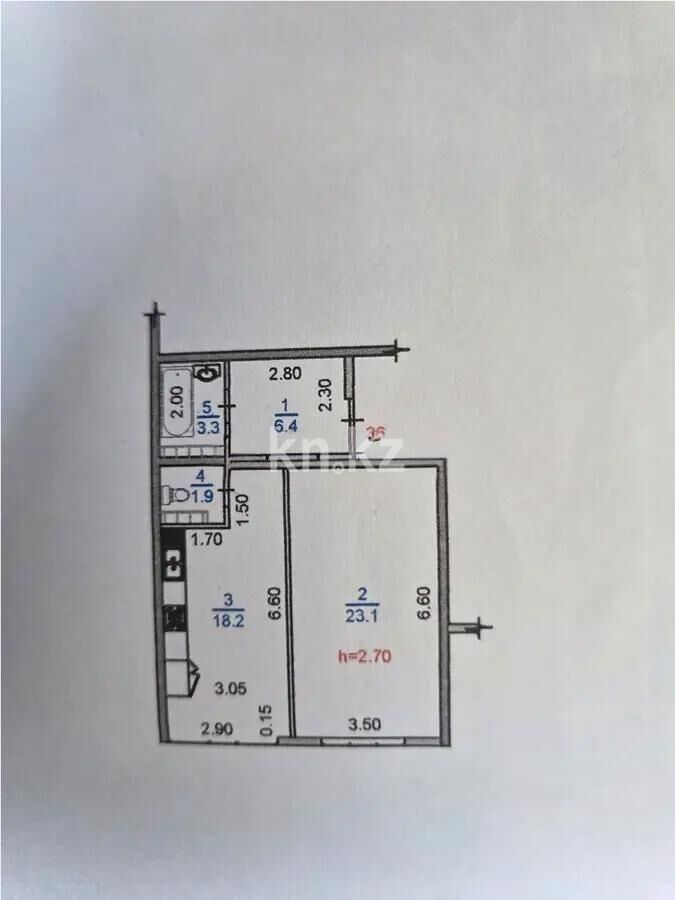 Продажа 1-комнатной квартиры, 52.8 м² - Продажа однокомнатных квартир в Жетысуском р-не Алматы - страница 11 фото 4 из 4
