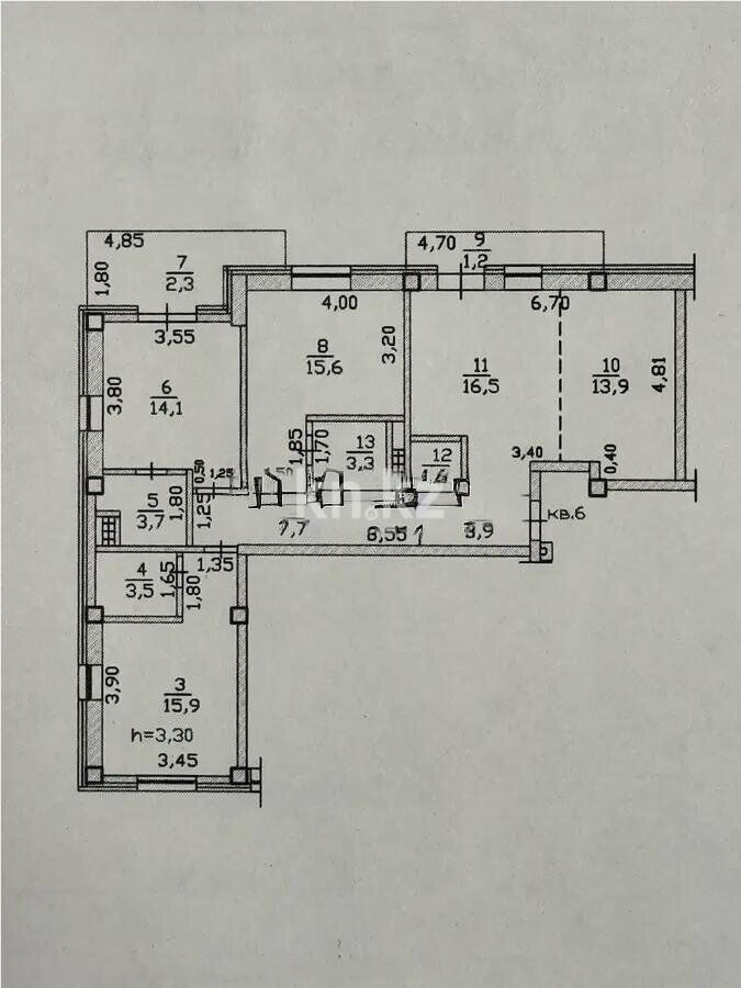 Продажа 4-комнатной квартиры, 103 м² - Продажа четырехкомнатных квартир от собственников в Алматы - страница 2 фото 7 из 7