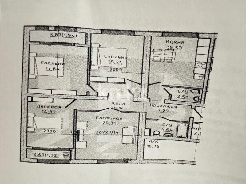 Продажа 4-комнатной квартиры, 117 м² - Продажа квартир в монолитном доме в Казахстане - страница 27 фото 7 из 7