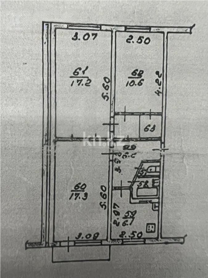 Продажа 3-комнатной квартиры, 61.8 м² - Продажа трехкомнатных квартир в Алмалинском р-не Алматы - страница 4 фото 3 из 3