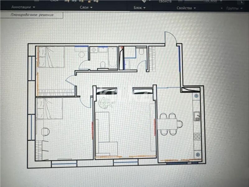Продажа 3-комнатной квартиры, 93 м² - Продажа трехкомнатных квартир в блочном доме в Казахстане - страница 41 фото 6 из 6